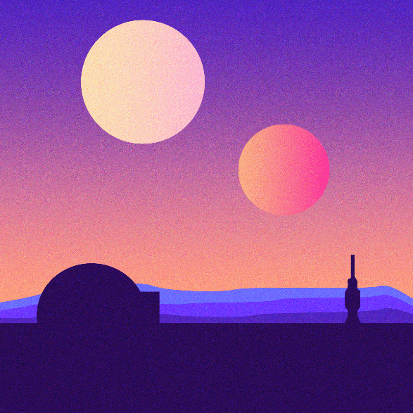 Visuel de l’œuvre Binary Sunset